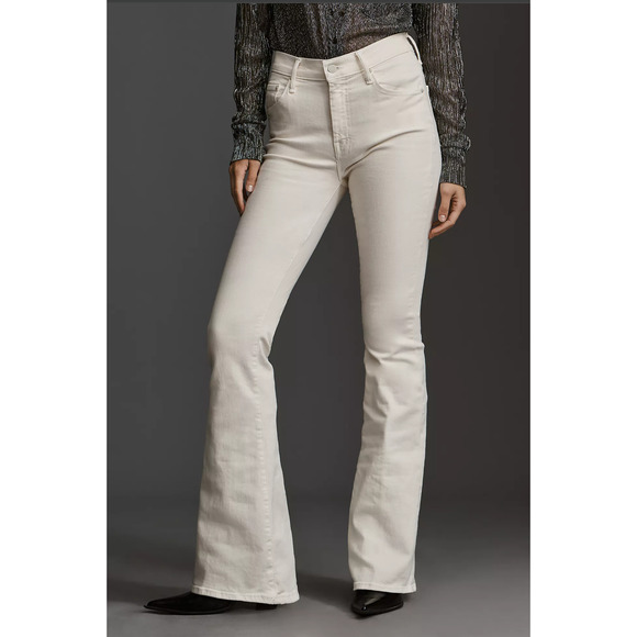 NWT MOTHER The Weekender Mid-Rise Flare Jeans - 34 waist - Picture 3 of 6